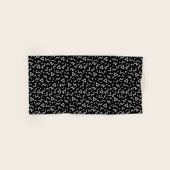 Memphis Pattern 11 - 80s Retro Bath Towel Gallery Image 1