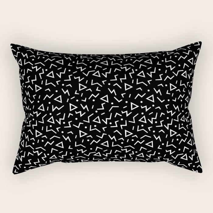 Memphis Pattern 11 - 80s Retro Rectangular Pillow Gallery Image 1