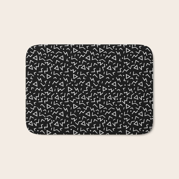 Memphis Pattern 11 - 80s Retro Bath Mat Gallery Image 1