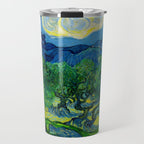 Olive Trees by Vincent Van Gogh Oil Painting Travel Mug Gallery Image 1