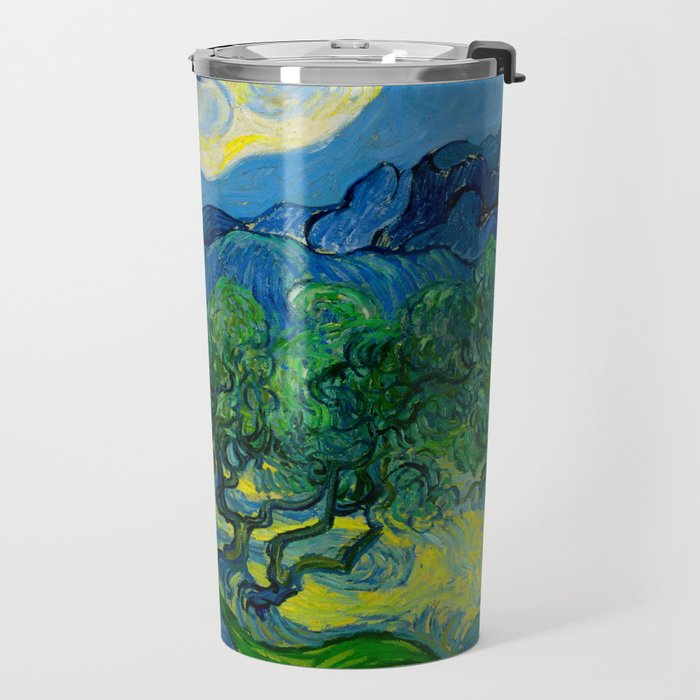 Olive Trees by Vincent Van Gogh Oil Painting Travel Mug Gallery Image 2
