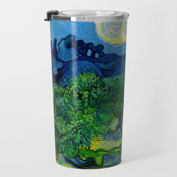 Olive Trees by Vincent Van Gogh Oil Painting Travel Mug Gallery Image 3