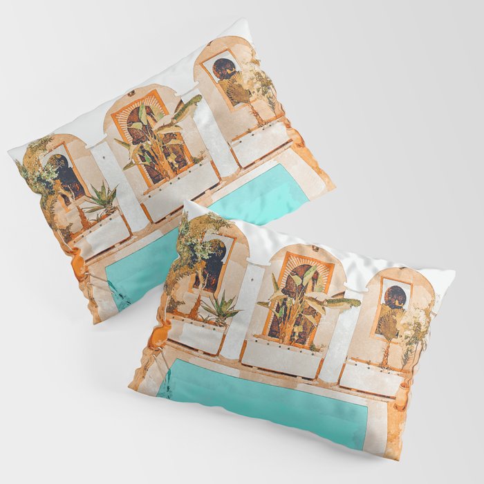 Turkish Holiday #painting #travel Pillow Sham Gallery Image 3