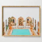 Turkish Holiday #painting #travel Serving Tray Gallery Image 1