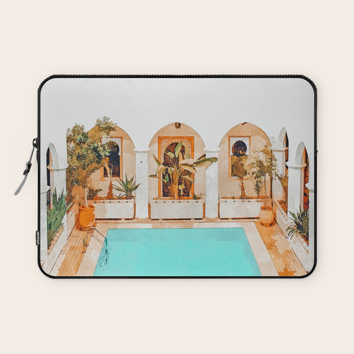 Turkish Holiday #painting #travel Laptop Sleeve Gallery Image 1