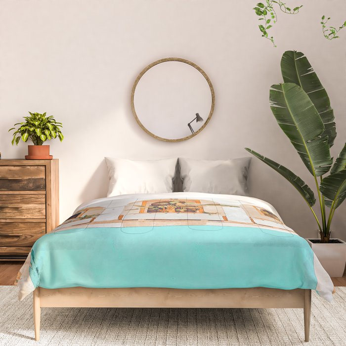 Turkish Holiday #painting #travel Comforter Gallery Image 3