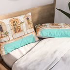 Turkish Holiday #painting #travel Pillow Sham Gallery Image 2