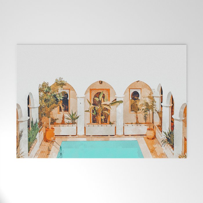 Turkish Holiday #painting #travel Welcome Mat Gallery Image 1