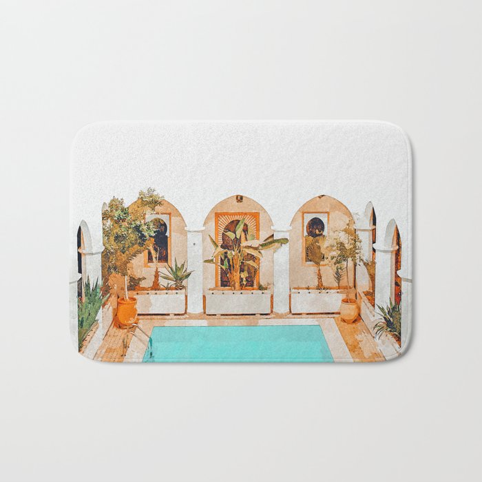 Turkish Holiday #painting #travel Bath Mat Gallery Image 1