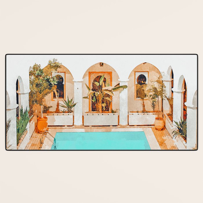 Turkish Holiday #painting #travel Desk Mat Gallery Image 3