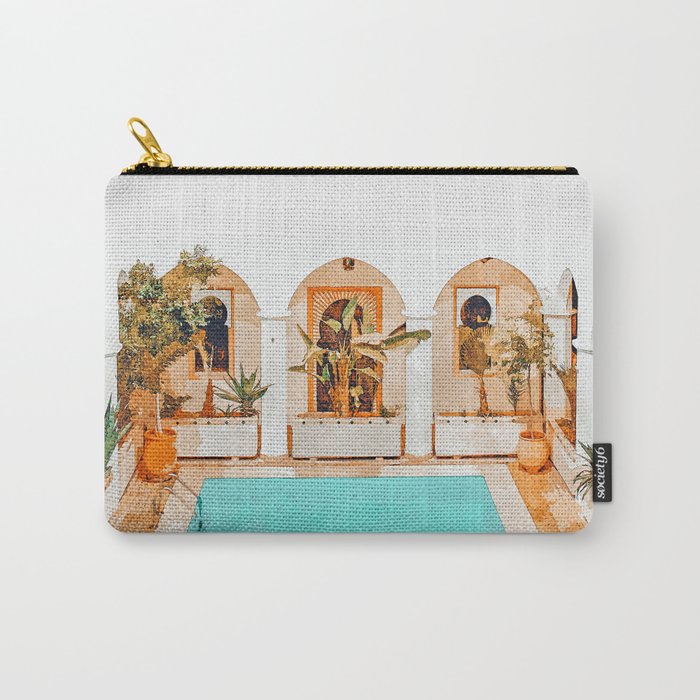 Turkish Holiday #painting #travel Carry All Pouch Gallery Image 1