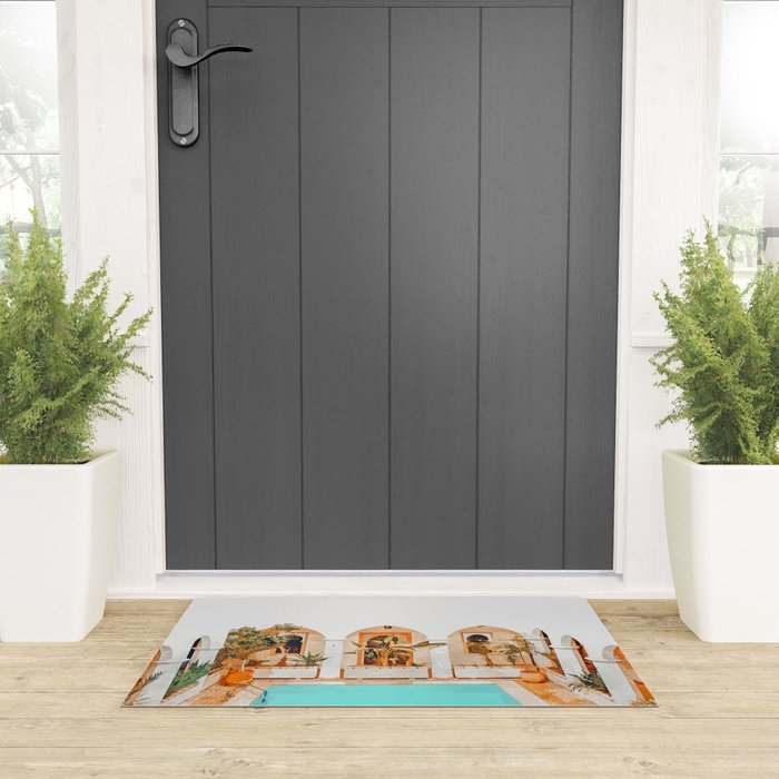 Turkish Holiday #painting #travel Welcome Mat Gallery Image 3