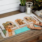 Turkish Holiday #painting #travel Outdoor Rug Gallery Image 2