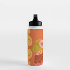 Retro Fashion Dogs with Sunglasses - Yellow Water Bottle Gallery Image 3