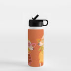 Retro Fashion Dogs with Sunglasses - Yellow Water Bottle Gallery Image 1
