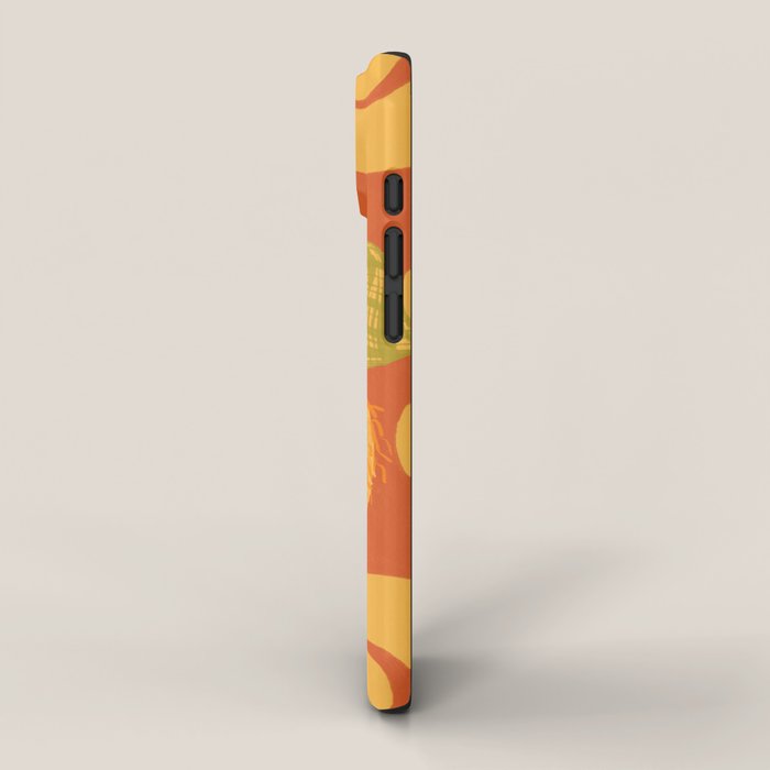 Retro Fashion Dogs with Sunglasses - Yellow iPhone Case Gallery Image 2