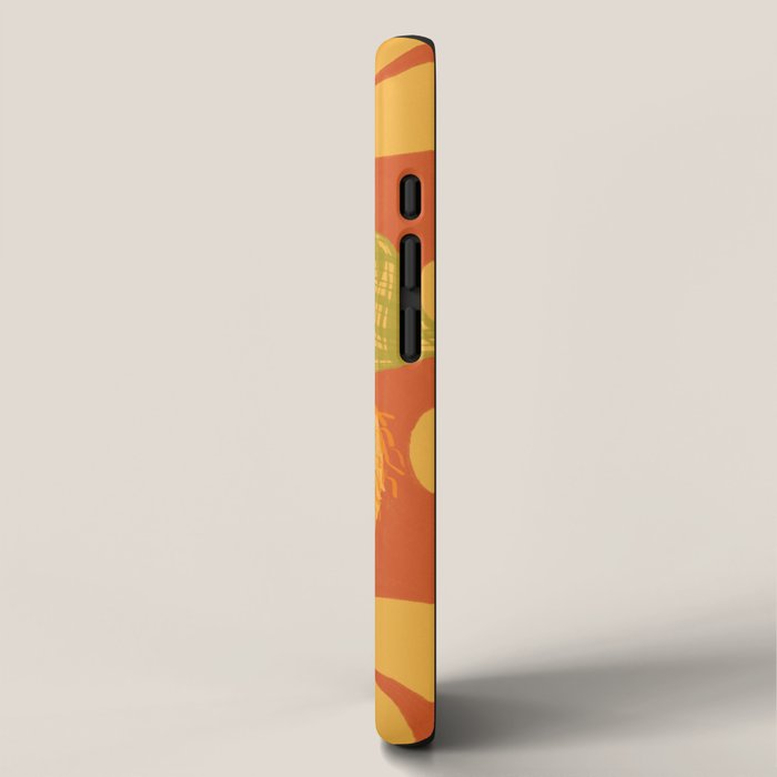 Retro Fashion Dogs with Sunglasses - Yellow iPhone Case Gallery Image 2