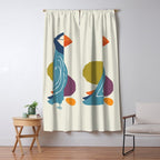 Quirky Atlantic Puffin Window Curtain Gallery Image 5