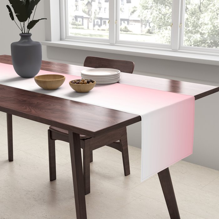 Pink Sunset Gradient Table Runner Gallery Image 2