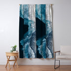 Aerial Ocean Waves - Coastal Wall Art Photography Window Curtain Gallery Image 5