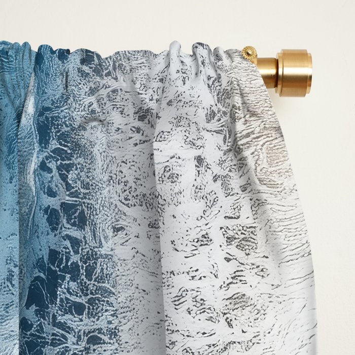 Aerial Ocean Waves - Coastal Wall Art Photography Window Curtain Gallery Image 2