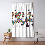 Psychedelic Planet Window Curtain Gallery Image 5