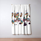 Psychedelic Planet Window Curtain Gallery Image 3