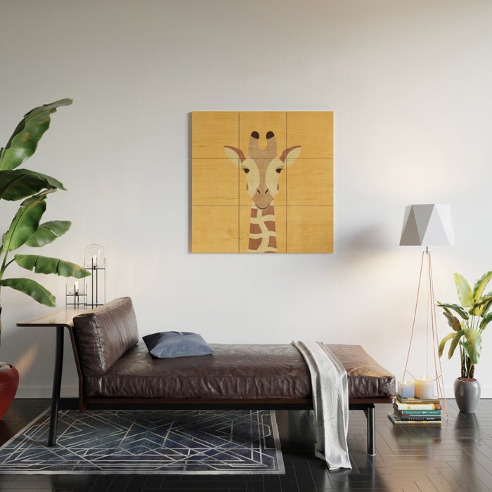 FAUNA / Giraffe Wood Wall Art Gallery Image 2