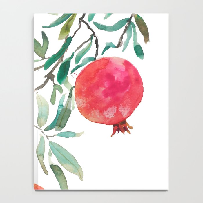 red pomegranate watercolor Notebook Gallery Image 4