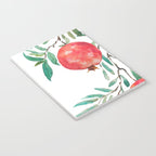 red pomegranate watercolor Notebook Gallery Image 3