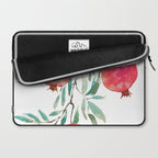 red pomegranate watercolor Laptop Sleeve Gallery Image 2