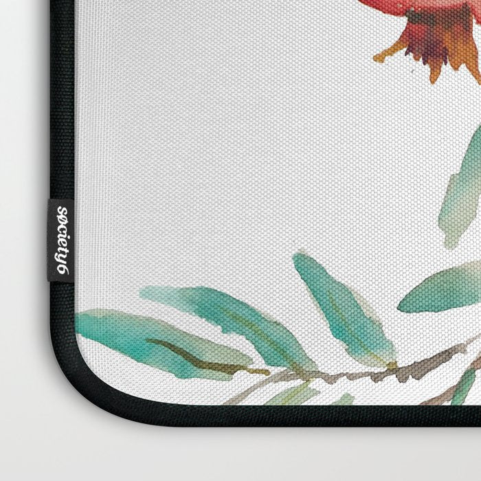 red pomegranate watercolor Laptop Sleeve Gallery Image 3