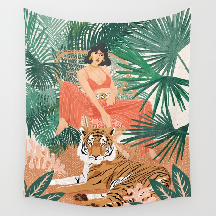 Tiger Leader Wall Tapestry Gallery Image 4