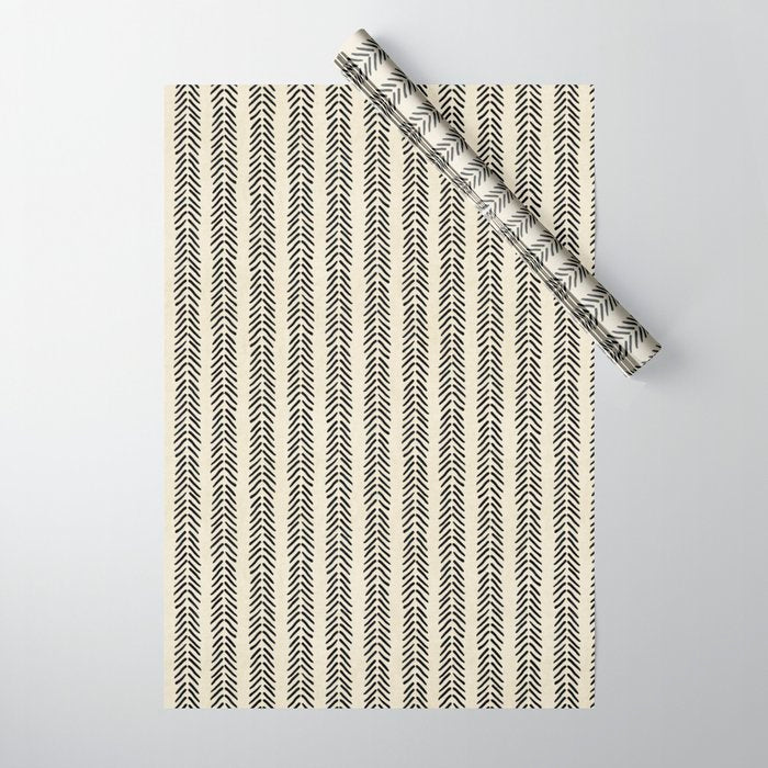 Small Black and White Arrowheads Wrapping Paper Gallery Image 1