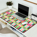  Woven Checks and Stripes - Festive Multi Desk Mat Gallery Image 2