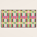  Woven Checks and Stripes - Festive Multi Desk Mat Gallery Image 3