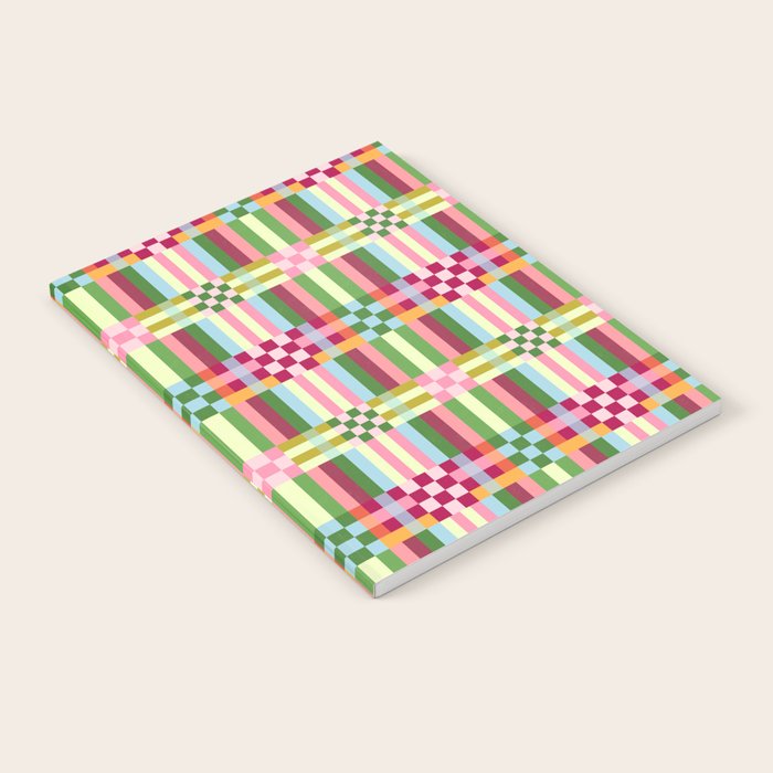  Woven Checks and Stripes - Festive Multi Notebook Gallery Image 2