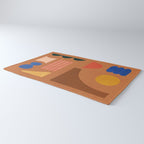 Colorful Modern Abstract Shapes 2 Rug Gallery Image 3