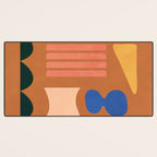 Colorful Modern Abstract Shapes 2 Desk Mat Gallery Image 3