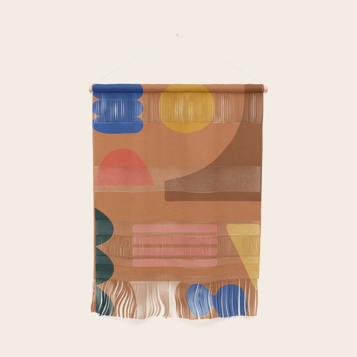 Colorful Modern Abstract Shapes 2 Wall Hanging Gallery Image 1
