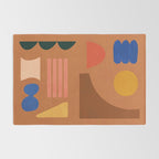 Colorful Modern Abstract Shapes 2 Rug Gallery Image 2