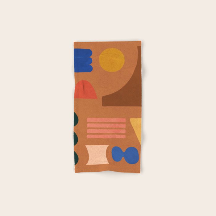 Colorful Modern Abstract Shapes 2 Bath Towel Gallery Image 1