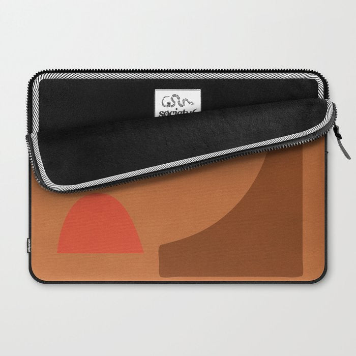 Colorful Modern Abstract Shapes 2 Laptop Sleeve Gallery Image 2