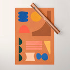 Colorful Modern Abstract Shapes 2 Wrapping Paper Gallery Image 1