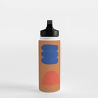Colorful Modern Abstract Shapes 2 Water Bottle Gallery Image 3
