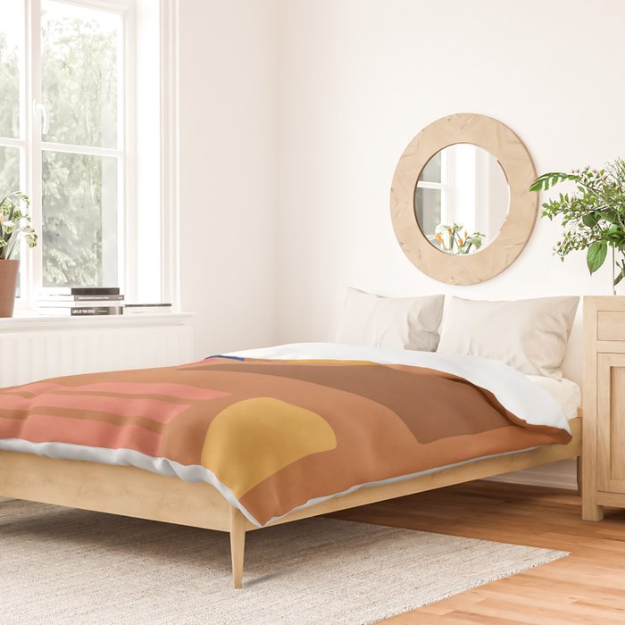 Colorful Modern Abstract Shapes 2 Duvet Cover Gallery Image 2