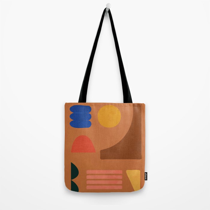 Colorful Modern Abstract Shapes 2 Tote Bag Gallery Image 2