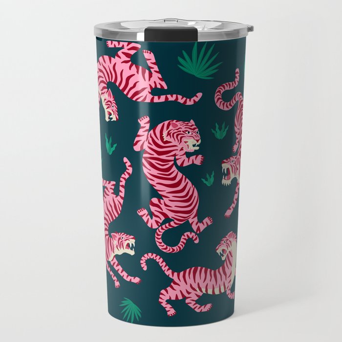 Night Race: Pink Tiger Edition Travel Mug Gallery Image 1