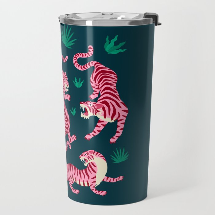 Night Race: Pink Tiger Edition Travel Mug Gallery Image 2