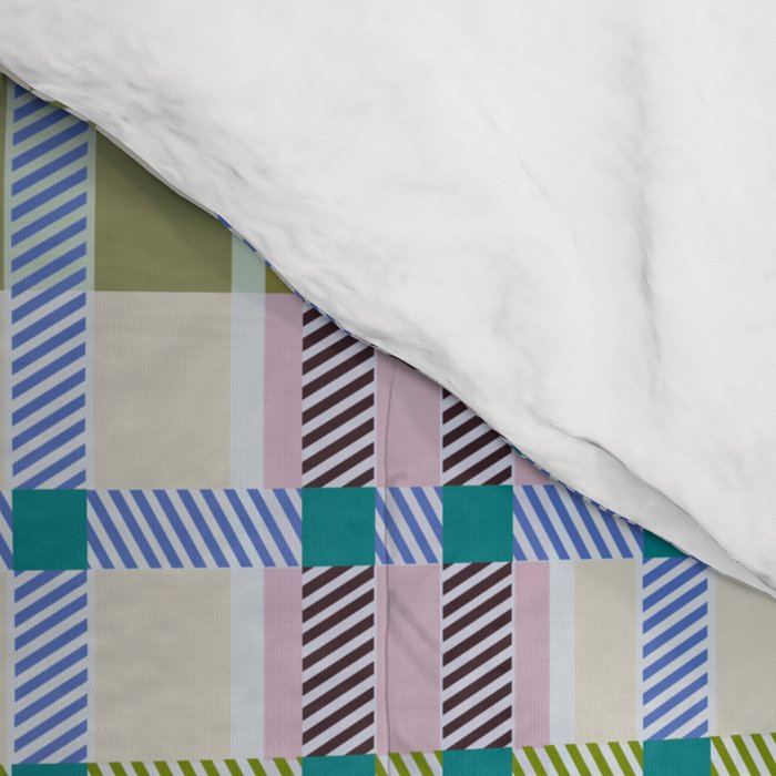 Vibrant Plaid Fusion C Comforter Gallery Image 4